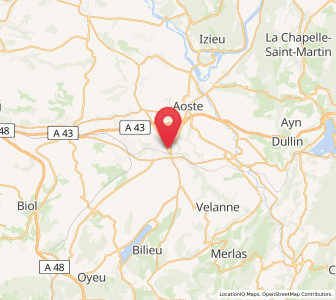 Map of Les Abrets, Auvergne-Rhône-Alpes
