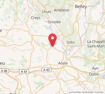 Map of Les Avenières, Auvergne-Rhône-Alpes