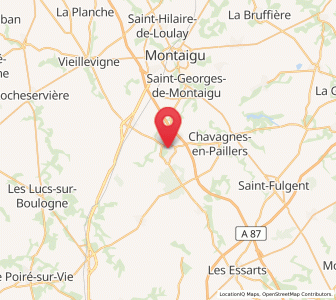 Map of Les Brouzils, Pays de la Loire