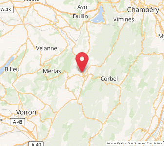 Map of Les Échelles, Auvergne-Rhône-Alpes