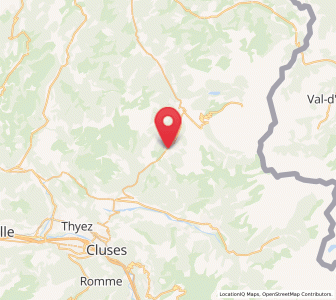 Map of Les Gets, Auvergne-Rhône-Alpes