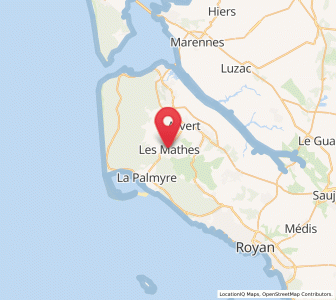 Map of Les Mathes, Nouvelle-Aquitaine