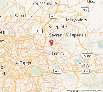 Map of Les Pavillons-sous-Bois, Île-de-France