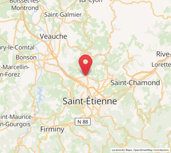 Map of L'Étrat, Auvergne-Rhône-Alpes