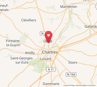 Map of Lèves, Centre