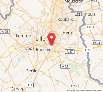 Map of Lezennes, Hauts-de-France