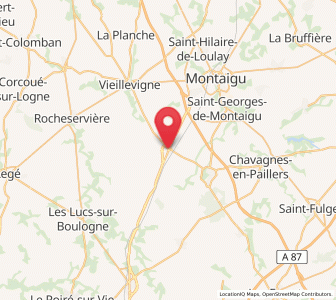 Map of L'Herbergement, Pays de la Loire