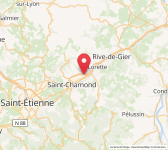 Map of L'Horme, Auvergne-Rhône-Alpes