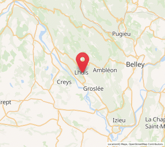 Map of Lhuis, Auvergne-Rhône-Alpes