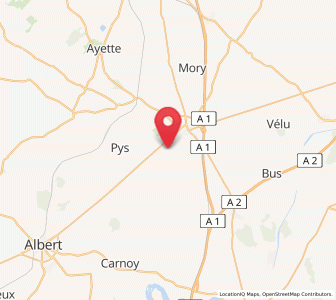 Map of Ligny-Thilloy, Hauts-de-France