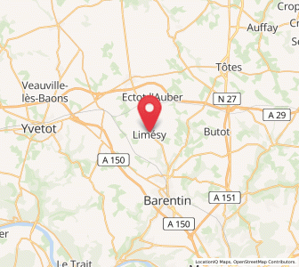 Map of Limésy, Normandy