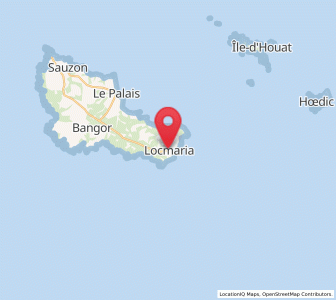 Map of Locmaria, Brittany