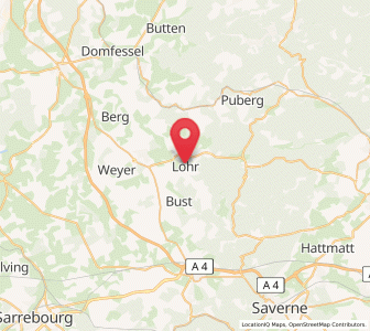 Map of Lohr, Grand Est