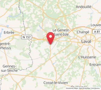 Map of Loiron, Pays de la Loire