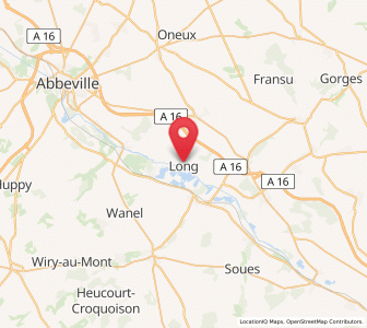 Map of Long, Hauts-de-France