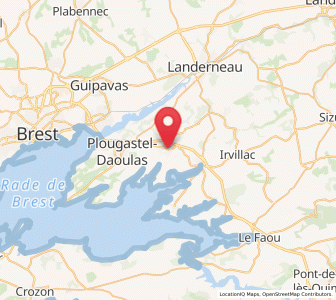 Map of Loperhet, Brittany