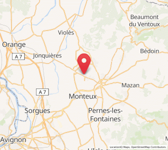Map of Loriol-du-Comtat, Provence-Alpes-Côte d'Azur