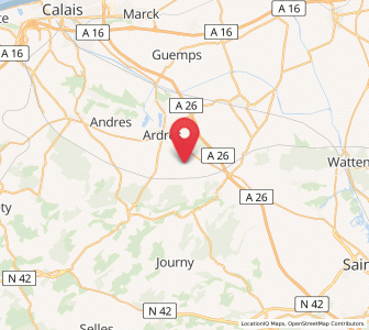 Map of Louches, Hauts-de-France