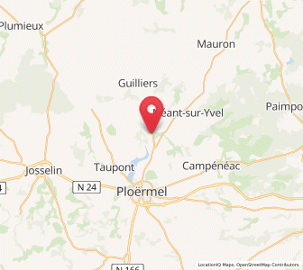 Map of Loyat, Brittany