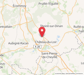 Map of Luceau, Pays de la Loire