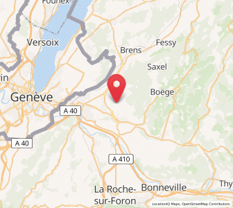 Map of Lucinges, Auvergne-Rhône-Alpes