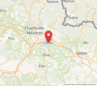 Map of Lumes, Grand Est