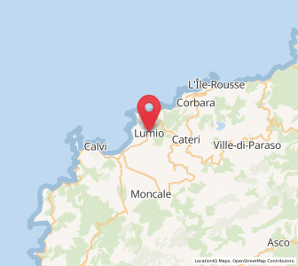 Map of Lumio, Corsica