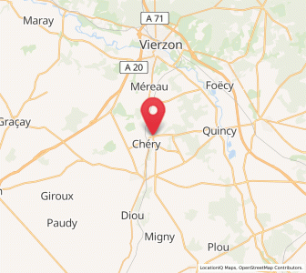 Map of Lury-sur-Arnon, Centre