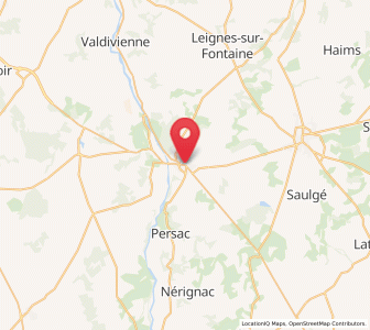 Map of Lussac-les-Châteaux, Nouvelle-Aquitaine