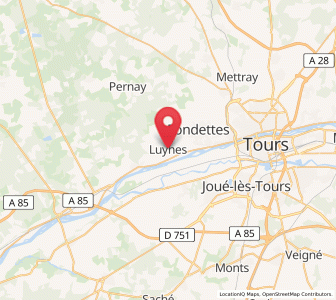 Map of Luynes, Centre