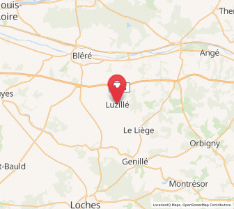Map of Luzillé, Centre
