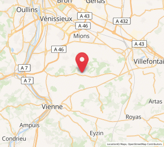 Map of Luzinay, Auvergne-Rhône-Alpes