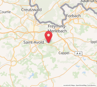 Map of Macheren, Grand Est