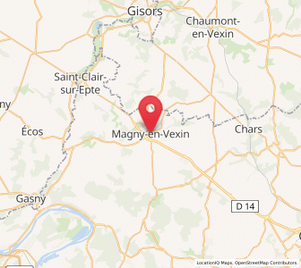 Map of Magny-en-Vexin, Île-de-France