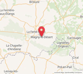 Map of Magny-le-Désert, Normandy