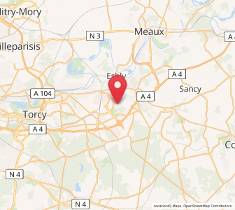 Map of Magny-le-Hongre, Île-de-France