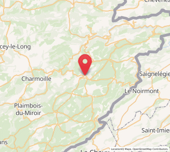Map of Maîche, Bourgogne-Franche-Comté