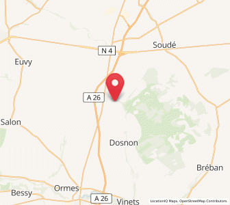 Map of Mailly-le-Camp, Grand Est