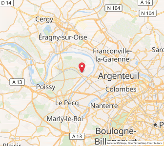 Map of Maisons-Laffitte, Île-de-France