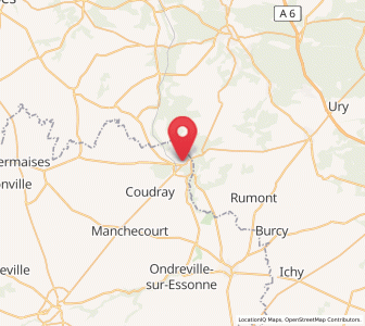 Map of Malesherbes, Centre