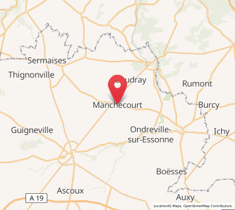 Map of Manchecourt, Centre