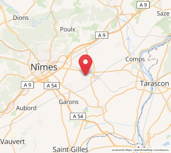 Map of Manduel, Occitanie