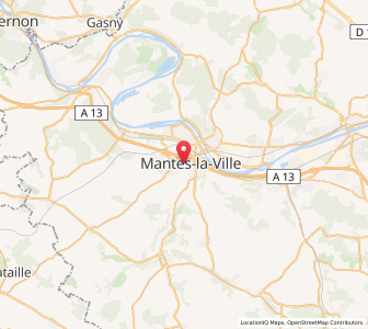 Map of Mantes-la-Ville, Île-de-France