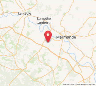 Map of Marcellus, Nouvelle-Aquitaine