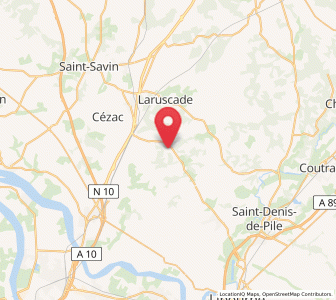 Map of Marcenais, Nouvelle-Aquitaine