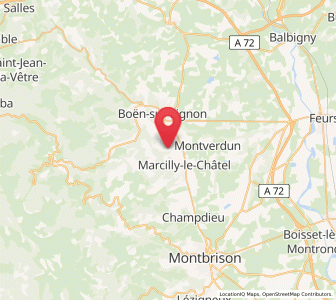 Map of Marcoux, Auvergne-Rhône-Alpes