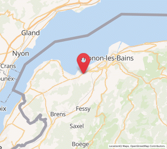 Map of Margencel, Auvergne-Rhône-Alpes