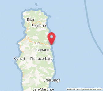 Map of Marine de Luri, Corsica