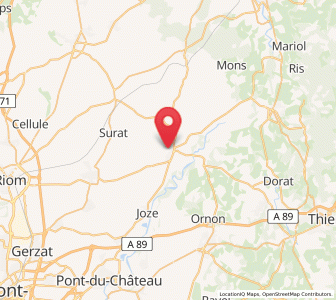 Map of Maringues, Auvergne-Rhône-Alpes