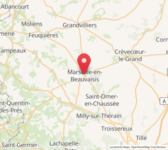 Map of Marseille-en-Beauvaisis, Hauts-de-France